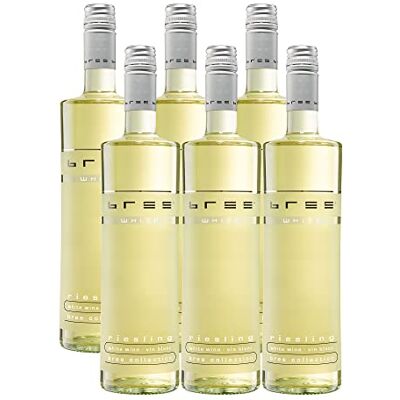 BREE Riesling Qualitätswein Weißwein feinherb Besonderes Flaschendesign, Aromen von Pfirsich und Quitte, feiner Mineralik, aus Deutschland, 6 x 0.75 L BREE Riesling Qualitätswein Weißwein feinherb Besonderes Flaschendesign, Aromen von Pfirsich und Quitte, feiner Mineralik, aus Deutschland, 6 x 0.75 L