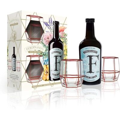 FERDINAND'S Copper Comb Set Gin Enthält 1x500ml Saar Dry Gin und 2x Copper Comb Glas I Einzigartige Mischung aus 30 Botanicals 44% vol. FERDINAND'S Copper Comb Set Gin Enthält 1x500ml Saar Dry Gin und 2x Copper Comb Glas I Einzigartige Mischung aus 30 Botanicals 44% vol.