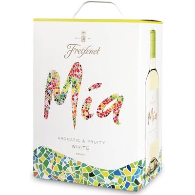 Freixenet Mia Blanco Bag-in-Box (1 x 3,0 l) Spanischer Weißwein in Großpackung; lieblich, fruchtig-frisch und lebendig; zu leichten Fischgerichten und spanischen Tapas Freixenet Mia Blanco Bag-in-Box (1 x 3,0 l) Spanischer Weißwein in Großpackung; lieblich, fruchtig-frisch und lebendig; zu leichten Fischgerichten und spanischen Tapas