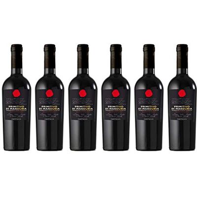 Carlo Scala Primitivo di Manduria DOC / Trockener Rotwein aus Apulien (6 x 0.75 l) Carlo Scala Primitivo di Manduria DOC / Trockener Rotwein aus Apulien (6 x 0.75 l)