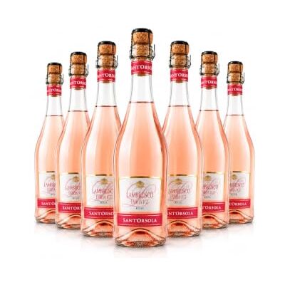 Sant'Orsola Lambrusco Emilia IGT Frizzante Roséwein Schaumwein 6 Flaschen Lambrusco NV trocken (6 x 0.75 l) Sant'Orsola Lambrusco Emilia IGT Frizzante Roséwein Schaumwein 6 Flaschen Lambrusco NV trocken (6 x 0.75 l)