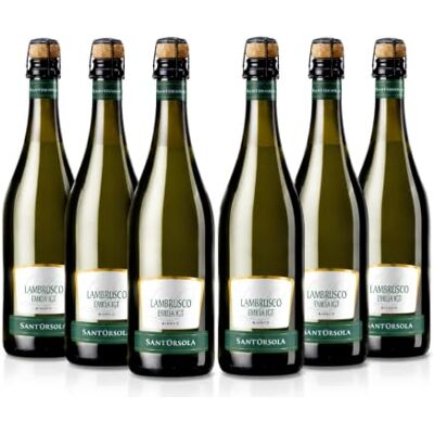 Sant'Orsola Lambrusco Emilia IGT Sekt Weißwein 6X750 ml Sant'Orsola Lambrusco Emilia IGT Sekt Weißwein 6X750 ml