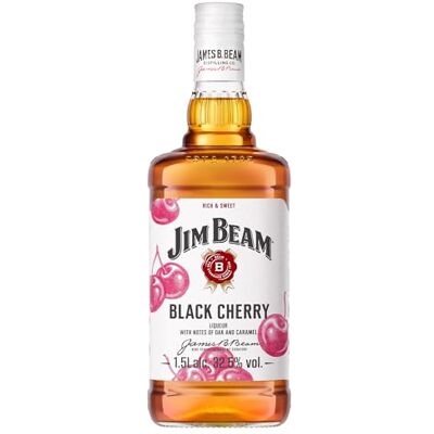 Beam Black Cherry (Red Stag), Whiskey Likör mit süß-fruchtigem Schwarzkirschgeschmack, 1.5 L, 32.5 Prozent Beam Black Cherry (Red Stag), Whiskey Likör mit süß-fruchtigem Schwarzkirschgeschmack, 1.5 L, 32.5 Prozent