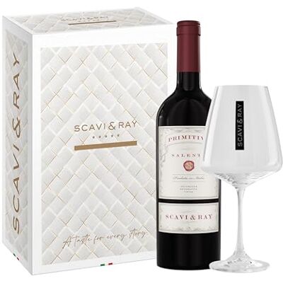 Scavi & Ray Primitivo Salento IGT Rotwein 13% Vol. halbtrocken, 0,75l Samtig-weiche Cuvée aus Apulien in Italien, halbtrocken, ideal zu italienischen Gerichten, Gegrilltem und für Genießer Scavi & Ray Primitivo Salento IGT Rotwein 13% Vol. halbtrocken, 0,75l Samtig-weiche Cuvée aus Apulien in Italien, halbtrocken, ideal zu italienischen Gerichten, Gegrilltem und für Genießer