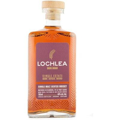 Lochlea Dark Briar Single Malt Scotch Whisky Oloroso, PX Sherry & Port Casks Rote Früchte, Ingwerkuchen & Gewürze Nicht kühlfiltriert 700 ml 46% Vol. Lochlea Dark Briar Single Malt Scotch Whisky Oloroso, PX Sherry & Port Casks Rote Früchte, Ingwerkuchen & Gewürze Nicht kühlfiltriert 700 ml 46% Vol.