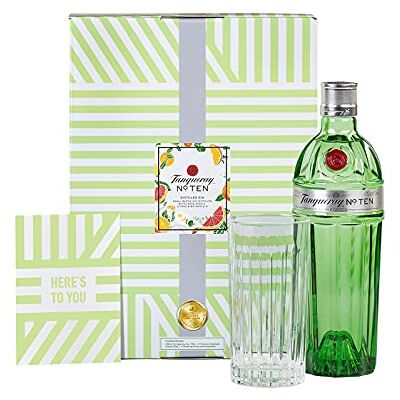 Tanqueray No.Ten, Premium Gin, im hochwertigen Geschenkset mit Glas & Grußkarte, handverlesen auf englischem Boden, 47,3% vol, 700ml Einzelflasche Tanqueray No.Ten, Premium Gin, im hochwertigen Geschenkset mit Glas & Grußkarte, handverlesen auf englischem Boden, 47,3% vol, 700ml Einzelflasche