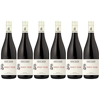 Hans Baer Pinot Noir Trocken Rotwein Qualitätswein aus Rheinhessen, Deutschland (6 x 0.75 l) Hans Baer Pinot Noir Trocken Rotwein Qualitätswein aus Rheinhessen, Deutschland (6 x 0.75 l)