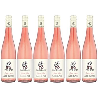 Hans Baer Pinot Noir Rosé, Alkoholfreier Roséwein aus Deutschland (6 x 0,75 L) Hans Baer Pinot Noir Rosé, Alkoholfreier Roséwein aus Deutschland (6 x 0,75 L)