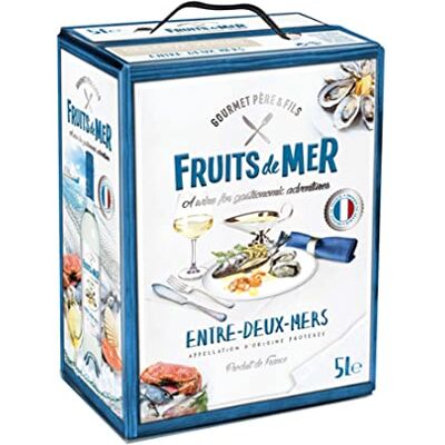 Gourmet Père & Fils Fruits De Mer Sauvignon Blanc, Sémillon Weißwein aus Frankreich Bag in Box BIB (1 x 5 l) Gourmet Père & Fils Fruits De Mer Sauvignon Blanc, Sémillon Weißwein aus Frankreich Bag in Box BIB (1 x 5 l)