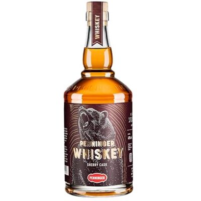 Penninger Whiskey Sherry Cask 8 Jahre American Style Whiskey mit P.X. Sherry Finish Vintage 2017 Gereift in Bayern 0,7 Liter, 40% vol. Penninger Whiskey Sherry Cask 8 Jahre American Style Whiskey mit P.X. Sherry Finish Vintage 2017 Gereift in Bayern 0,7 Liter, 40% vol.