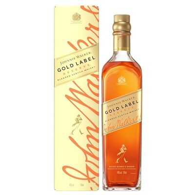 JOHNNIE WALKER Gold Label Blended Scotch Whisky, Geschenkidee zu Weihnachten, Schottischer Genuß, aus den vier Ecken Schottlands direkt ins Glas, 40% vol, 700ml Einzelflasche JOHNNIE WALKER Gold Label Blended Scotch Whisky, Geschenkidee zu Weihnachten, Schottischer Genuß, aus den vier Ecken Schottlands direkt ins Glas, 40% vol, 700ml Einzelflasche