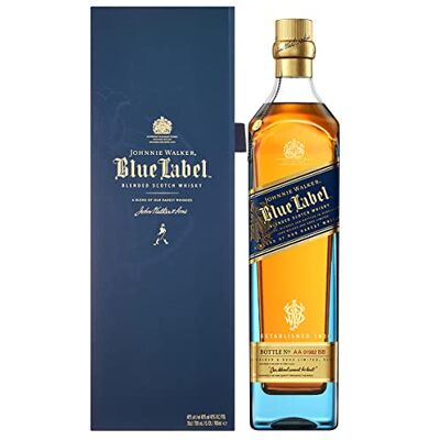 Johnnie Walker Blue Label , Blended Scotch Whisky, aromatisch, blended in den 4 prominentesten, schottischen Whisky-Regionen, 40% vol, 700ml Einzelflasche Johnnie Walker Blue Label , Blended Scotch Whisky, aromatisch, blended in den 4 prominentesten, schottischen Whisky-Regionen, 40% vol, 700ml Einzelflasche