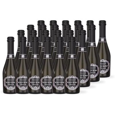 Scavi & Ray Prosecco DOC Frizzante Piccolo 10,5% Vol. trocken, 24x0,2l Trockener Prosecco aus Italien, fruchtig frisch in kleinen Flaschen, ideal für unterwegs oder den kleinen Genussmoment Scavi & Ray Prosecco DOC Frizzante Piccolo 10,5% Vol. trocken, 24x0,2l Trockener Prosecco aus Italien, fruchtig frisch in kleinen Flaschen, ideal für unterwegs oder den kleinen Genussmoment