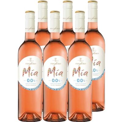 Freixenet Mía Rosado 0,0% (6x0,75 l) – Alkoholfreier Rosé mit fruchtigen Aromen von Himbeere, Kirsche und Rosenblüte, kalorienarm, hervorragend für Picknick und Party Freixenet Mía Rosado 0,0% (6x0,75 l) – Alkoholfreier Rosé mit fruchtigen Aromen von Himbeere, Kirsche und Rosenblüte, kalorienarm, hervorragend für Picknick und Party
