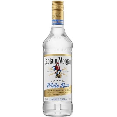 Captain Morgan White Rum weißer Rum Karibischer Flair Ideal für Mojitos & andere Cocktails 37,5% vol 700ml Einzelflasche Captain Morgan White Rum weißer Rum Karibischer Flair Ideal für Mojitos & andere Cocktails 37,5% vol 700ml Einzelflasche