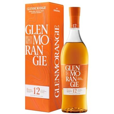 Glenmorangie The Original 12 Years Old Single Malt Scotch Whisky, 70cl, in Geschenkbox 12 Jahre in Bourbonfässern gereift Weich, elegant & harmonisch Highland-Whisky Glenmorangie The Original 12 Years Old Single Malt Scotch Whisky, 70cl, in Geschenkbox 12 Jahre in Bourbonfässern gereift Weich, elegant & harmonisch Highland-Whisky