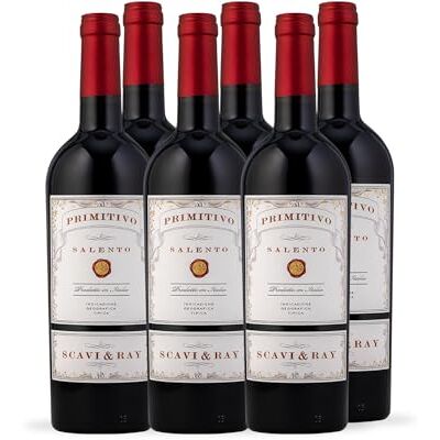 Scavi & Ray Primitivo Salento IGT Rotwein 13% Vol. halbtrocken, 6x0,75l Samtig-weiche Cuvée aus Apulien in Italien, halbtrocken, ideal zu italienischen Gerichten, Gegrilltem und für Genießer Scavi & Ray Primitivo Salento IGT Rotwein 13% Vol. halbtrocken, 6x0,75l Samtig-weiche Cuvée aus Apulien in Italien, halbtrocken, ideal zu italienischen Gerichten, Gegrilltem und für Genießer