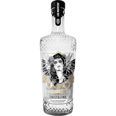 LOS MUERTOS Cristalino Premium Tequila Reposado Fassreifung im amerikanischen Eichenfass Hergestellt in Jalisco/Mexiko 0,5 Liter-Flasche hochwertiges Design 35% Vol LOS MUERTOS Cristalino Premium Tequila Reposado Fassreifung im amerikanischen Eichenfass Hergestellt in Jalisco/Mexiko 0,5 Liter-Flasche hochwertiges Design 35% Vol
