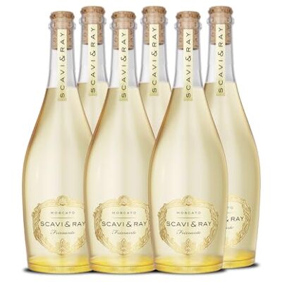 Scavi & Ray Moscato Frizzante 8,5% Vol. lieblich, 6x0,75l Lieblicher Perlwein aus Italien mit Pfirsich-Note und fruchtigen Aromen, perfekter Aperitif für festliche Anlässe und Genuss Scavi & Ray Moscato Frizzante 8,5% Vol. lieblich, 6x0,75l Lieblicher Perlwein aus Italien mit Pfirsich-Note und fruchtigen Aromen, perfekter Aperitif für festliche Anlässe und Genuss