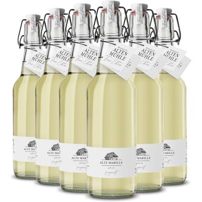 Schladerer Brennerei Zur Alten Mühle Alte Marille Fass-Edition feine Marillen Spirituose in der klassischen Bügelflasche milde Spirituose fassgereift im Schwarzwald, 6 x 0.5l Schladerer Brennerei Zur Alten Mühle Alte Marille Fass-Edition feine Marillen Spirituose in der klassischen Bügelflasche milde Spirituose fassgereift im Schwarzwald, 6 x 0.5l