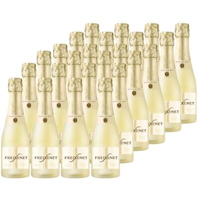 Freixenet Carta Medium Dry (24 x 0,2 l) – Sparkling Wine aus Spanien mit Pfirsich- und Honignoten, aus Macabeo und Chardonnay, trocken-fruchtig – Für unterwegs, als Aperitif oder Mini-Geschenk Freixenet Carta Medium Dry (24 x 0,2 l) – Sparkling Wine aus Spanien mit Pfirsich- und Honignoten, aus Macabeo und Chardonnay, trocken-fruchtig – Für unterwegs, als Aperitif oder Mini-Geschenk