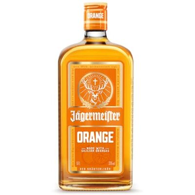 Jägermeister ORANGE – 1 x 0,7l Premium Kräuterlikör 33% Vol. – Fruchtig-frisch mit Citrusöl-Extrakt aus sonnengereiften sizilianischen Orangen – 56 erlesene Kräuter – Das Original aus Wolfenbüttel Jägermeister ORANGE – 1 x 0,7l Premium Kräuterlikör 33% Vol. – Fruchtig-frisch mit Citrusöl-Extrakt aus sonnengereiften sizilianischen Orangen – 56 erlesene Kräuter – Das Original aus Wolfenbüttel