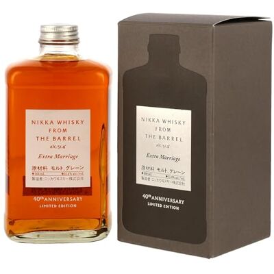 Nikka Whisky From the Barrel Extra Marriage 40th Anniversary Limited Edition Japanischer Whisky 51,4% vol. 500 ml Nikka Whisky From the Barrel Extra Marriage 40th Anniversary Limited Edition Japanischer Whisky 51,4% vol. 500 ml