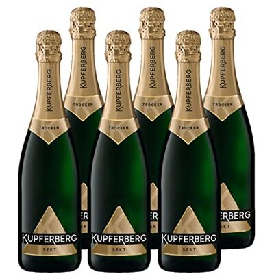 Kupferberg Gold Sekt Trocken (6 x 0,75 l) frische Sekt-Cuvée aus ausgewählten Rebsorten, angenehmes Säurespiel, fruchtige Apfelaromen und leichte Gewürznoten, Sekttradition seit über 150 Jahren Kupferberg Gold Sekt Trocken (6 x 0,75 l) frische Sekt-Cuvée aus ausgewählten Rebsorten, angenehmes Säurespiel, fruchtige Apfelaromen und leichte Gewürznoten, Sekttradition seit über 150 Jahren