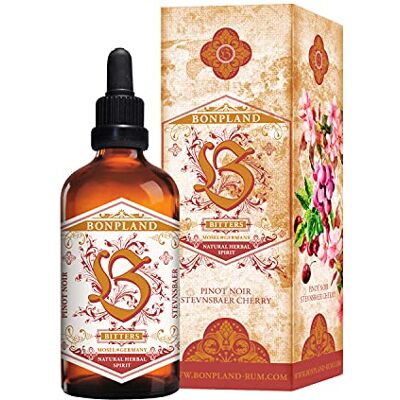 Bonpland Rum Bitters Stevnsbaer Cherry Pinot Noir 100 ml Exotische Aromen der Welt & regionale Zutaten der Moselregion Bonpland Rum Bitters Stevnsbaer Cherry Pinot Noir 100 ml Exotische Aromen der Welt & regionale Zutaten der Moselregion