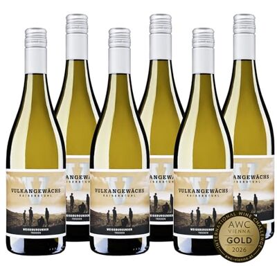 Oberrotweil Vulkangewächs Kaiserstuhl Weißburgunder trocken – GOLD 2026 AWC Vienna – Weißwein QbA fruchtig mit Apfel-, Birnen- & Zitrusaromen – Anbaugebiet Kaiserstuhl, Baden (6 x 0,75 l) Oberrotweil Vulkangewächs Kaiserstuhl Weißburgunder trocken – GOLD 2026 AWC Vienna – Weißwein QbA fruchtig mit Apfel-, Birnen- & Zitrusaromen – Anbaugebiet Kaiserstuhl, Baden (6 x 0,75 l)