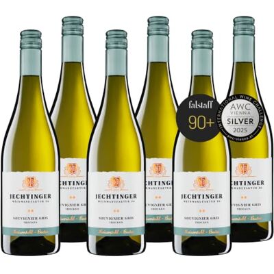 Jechtinger Weinmanufaktur eG Jechtinger Souvignier Gris HAUS & HOF QbA trocken – SILBER 2024 AWC Vienna – Weißwein trocken, fein-fruchtig mit Aromen von Apfel, Mirabelle & Pfirsich Anbaugebiet Kaiserstuhl (6 x 0,75 l) Jechtinger Weinmanufaktur eG Jechtinger Souvignier Gris HAUS & HOF QbA trocken – SILBER 2024 AWC Vienna – Weißwein trocken, fein-fruchtig mit Aromen von Apfel, Mirabelle & Pfirsich Anbaugebiet Kaiserstuhl (6 x 0,75 l)