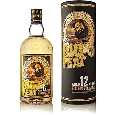 Big Peat 12 Years Old Islay Blended Malt Scotch Whisky Gold & Blended Whisky des Jahres Meiningers International Spirits Awards Ungefärbt & nicht kältefiltriert Rauchig 46% Vol. 0,7 Liter Big Peat 12 Years Old Islay Blended Malt Scotch Whisky Gold & Blended Whisky des Jahres Meiningers International Spirits Awards Ungefärbt & nicht kältefiltriert Rauchig 46% Vol. 0,7 Liter