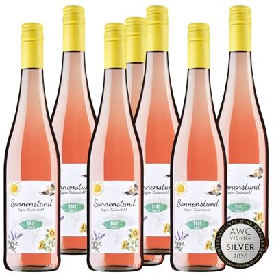 Sonnenstund Rosé trocken – SILBER 2026 AWC Vienna – Zarte Fruchtaromen nach Pfirsich, Apfel und Zitrusfrüchten, Rosé-Wein Cuvée vom Kaiserstuhl (6 x 0,75l) Sonnenstund Rosé trocken – SILBER 2026 AWC Vienna – Zarte Fruchtaromen nach Pfirsich, Apfel und Zitrusfrüchten, Rosé-Wein Cuvée vom Kaiserstuhl (6 x 0,75l)