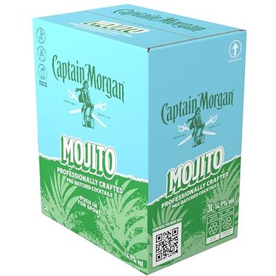 Captain Morgan Mojito, 14.9 vol, 3L Captain Morgan Mojito, 14.9 vol, 3L