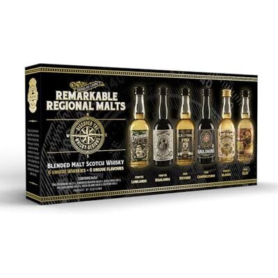 Douglas Laing & Co. Regional Malts Miniature Set Malt Scotch Whisky Tastingset Rundreise durch Schottland's Whiskyregionen Big Peat , Scallywag, Rock Island,The Gauldrons,Timorous Beastie,The Epicurean 6*0,05 Liter Douglas Laing & Co. Regional Malts Miniature Set Malt Scotch Whisky Tastingset Rundreise durch Schottland's Whiskyregionen Big Peat , Scallywag, Rock Island,The Gauldrons,Timorous Beastie,The Epicurean 6*0,05 Liter