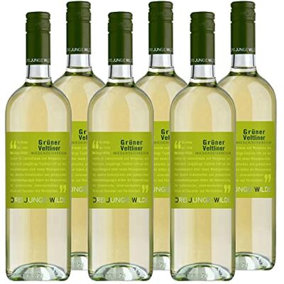 Drei junge Wilde Grüner Veltliner "" NÖ QUW Weißwein Niederösterreich trocken (6 x 0.75l) Drei junge Wilde Grüner Veltliner "" NÖ QUW Weißwein Niederösterreich trocken (6 x 0.75l)