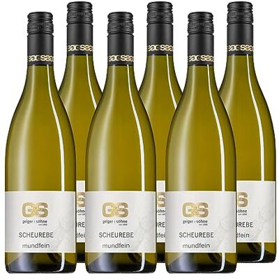 Geiger & Söhne Mundfein Scheurebe Kabinett feinher Weißwein Franken halbtrocken (6 x 0.75l) Geiger & Söhne Mundfein Scheurebe Kabinett feinher Weißwein Franken halbtrocken (6 x 0.75l)