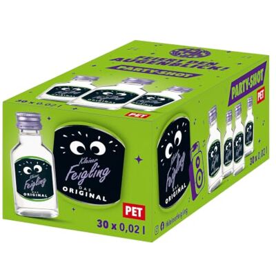 Kleiner Feigling Das Original, Vodka Feige 30 x 20 ml PET, 20 % Vol. Feigenaroma mit feinstem Wodka, PET-Flaschen ideal wo Glas verboten ist, Kult-Shot seit 1992, 30 Klopfer im Set Kleiner Feigling Das Original, Vodka Feige 30 x 20 ml PET, 20 % Vol. Feigenaroma mit feinstem Wodka, PET-Flaschen ideal wo Glas verboten ist, Kult-Shot seit 1992, 30 Klopfer im Set