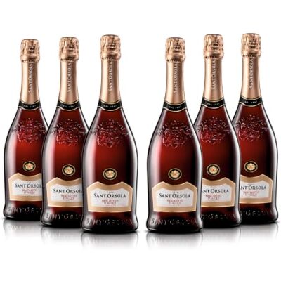 Sant'Orsola Brachetto d'Acqui D.O.C.G. Sekt süßer Wein (6 x 0.75 l) Sant'Orsola Brachetto d'Acqui D.O.C.G. Sekt süßer Wein (6 x 0.75 l)