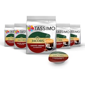 Tassimo Kapseln Jacobs Caffè Crema Classico XL, 5 x 16 Pads, 80 Kaffeekapseln Tassimo Kapseln Jacobs Caffè Crema Classico XL, 5 x 16 Pads, 80 Kaffeekapseln