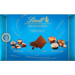 Lindt Schokolade Pralinen Spezialitäten 250g Pralinés-Schachtel mit 45 feinsten Pralinen-Kreationen in 19 köstlichen Sorten mit und ohne Alkohol Pralinengeschenk Schokoladengeschenk Lindt Schokolade Pralinen Spezialitäten 250g Pralinés-Schachtel mit 45 feinsten Pralinen-Kreationen in 19 köstlichen Sorten mit und ohne Alkohol Pralinengeschenk Schokoladengeschenk