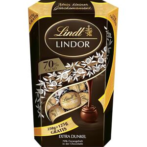 Lindt Schokolade LINDOR 70% Kugeln 375g 28 Kugeln Edelbitterschokolade mit 70% Kakao mit dunkler zartschmelzender Füllung Pralinengeschenk Schokoladengeschenk Lindt Schokolade LINDOR 70% Kugeln 375g 28 Kugeln Edelbitterschokolade mit 70% Kakao mit dunkler zartschmelzender Füllung Pralinengeschenk Schokoladengeschenk