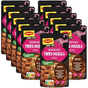 Maggi Food Travel Würzpaste für Tikka Masala Style (Ohne Konservierungsstoffe, Vegetarisch) 11er Pack (11 x 65g) Maggi Food Travel Würzpaste für Tikka Masala Style (Ohne Konservierungsstoffe, Vegetarisch) 11er Pack (11 x 65g)