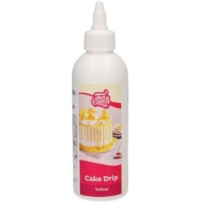 FunCakes Cake Drip Zuckerglasur, Yellow, 180 g Köstlichergeschmack, Einfach zu Verwenden, Perfekt für Tropfkuchen, Dripgeschmack nach Süßer Vanillegeschmack FunCakes Cake Drip Zuckerglasur, Yellow, 180 g Köstlichergeschmack, Einfach zu Verwenden, Perfekt für Tropfkuchen, Dripgeschmack nach Süßer Vanillegeschmack