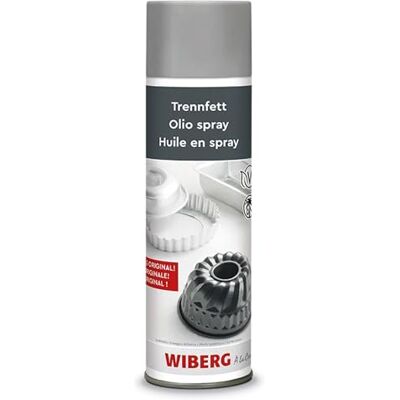 Wiberg Trennfett Spray Universelles Trennspray, Ölspray für Backformen & Bleche, ideal für die süße und pikante Küche, 441 g Wiberg Trennfett Spray Universelles Trennspray, Ölspray für Backformen & Bleche, ideal für die süße und pikante Küche, 441 g