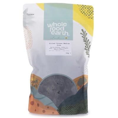 Wholefood Earth Entkernte Prunen 70/80 – GMO frei – natürlich – vegan – Milchfrei – ohne Zuckerzusatz, 1 kg Wholefood Earth Entkernte Prunen 70/80 – GMO frei – natürlich – vegan – Milchfrei – ohne Zuckerzusatz, 1 kg