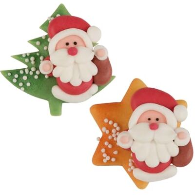 Günthart 48 Zucker- Nikolaus mit Stern und Tanne aus Marzipan Günthart 48 Zucker- Nikolaus mit Stern und Tanne aus Marzipan