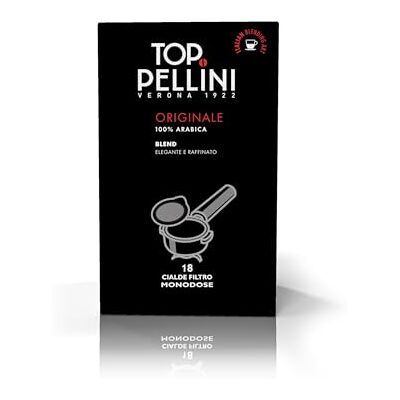 Pellini Caffè, Espresso Top 100% Arabica 6 Packungen mit 18 Pads (6x126 g, insgesamt 108 Pads) Pellini Caffè, Espresso Top 100% Arabica 6 Packungen mit 18 Pads (6x126 g, insgesamt 108 Pads)