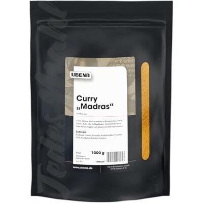 Ubena Foodservice Curry "Madras" 1 kg im großen Beutel Im wiederverschließbaren Vorratsbeutel Für Großverbraucher, Restaurants und Gastronomie Ubena Foodservice Curry "Madras" 1 kg im großen Beutel Im wiederverschließbaren Vorratsbeutel Für Großverbraucher, Restaurants und Gastronomie