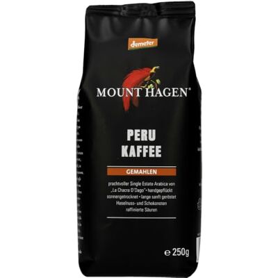 Mount Hagen Bio-Röstkaffee Peru gemahlen, demeter (2er Pack) (2 x 250 g) Mount Hagen Bio-Röstkaffee Peru gemahlen, demeter (2er Pack) (2 x 250 g)